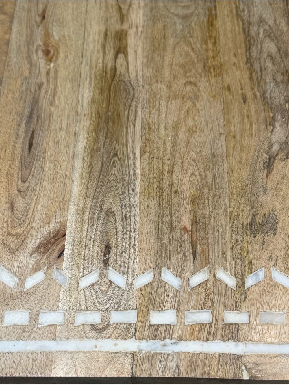 Natural Wood Serving Board with Inlay Accent - Picture 3 of 5